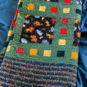 Handmade Safari Baby/Toddler Cotton Quilt